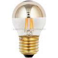 E26 G45 Gold Mirror 3.5W Dimmable LED Bulb with Transparent